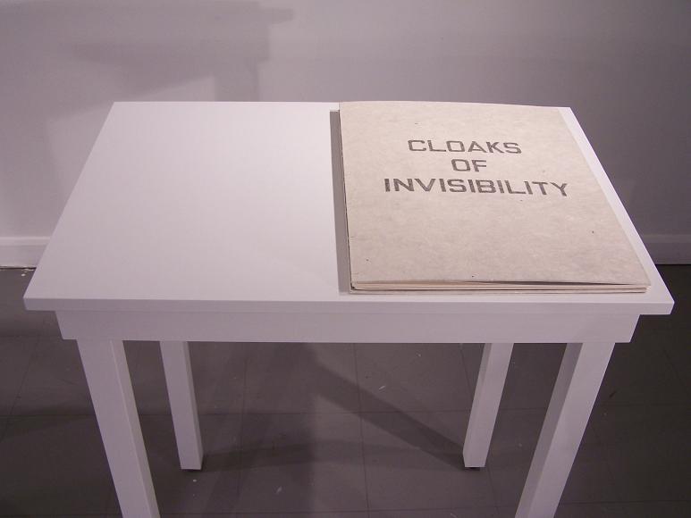 Cloaks of Invisibility; Graphite on paper; 19"h x 15"w x .75"d; 2007