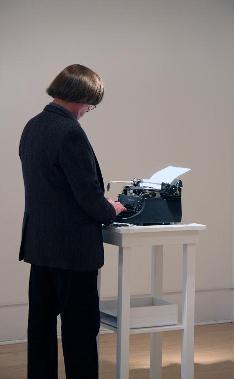 Just Leave typewriter installation; 2007